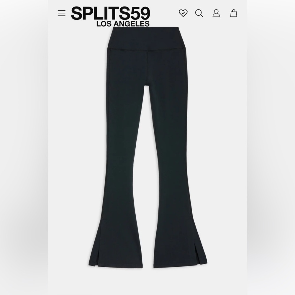 Splits59 Raquel High Waist Flare w/ Split Hem